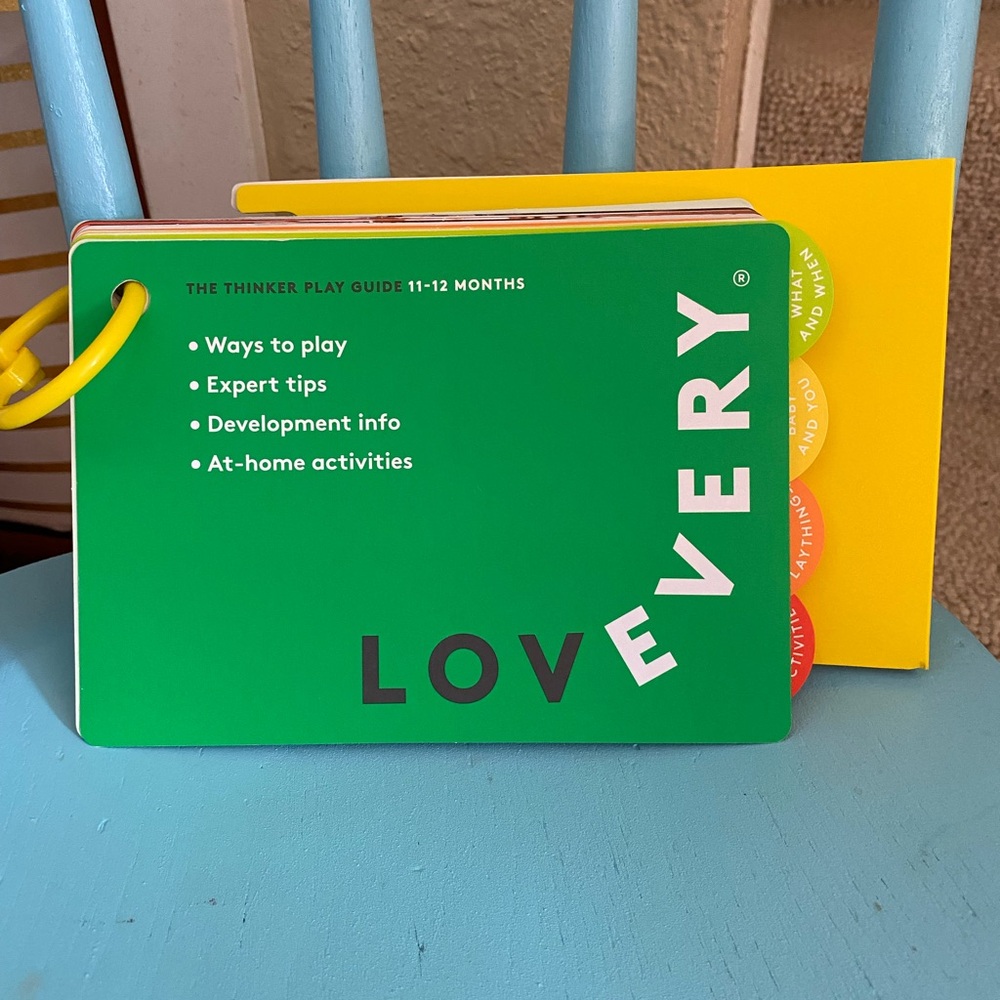Lovevery book the thinker play guide 11-12 months